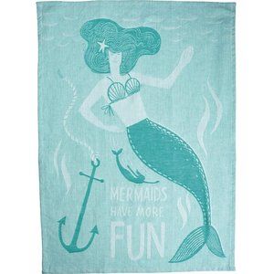 Primitives by Kathy - Jacquard Towel - Mermaids Have More Fun